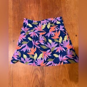 Wolven Ramy Brook Active Sport Skort Women Floral Size Medium